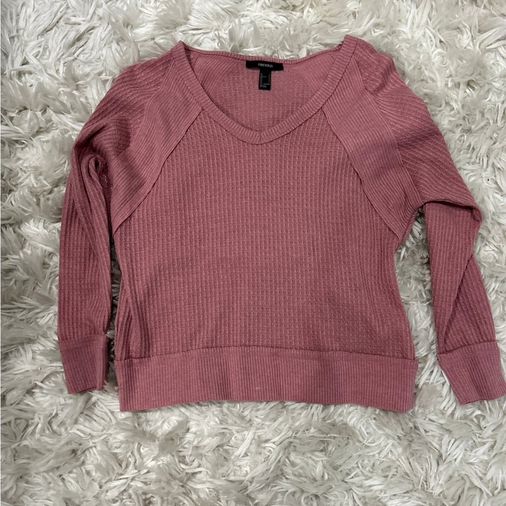 Pink long sleeve top
